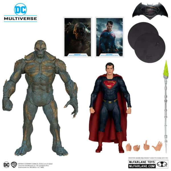 DC Multiverse Mcfarlane Toys Batman V Superman Vs Doomsday Movie Henry Cavill 2 Pack Action Figure Set - immagine 2