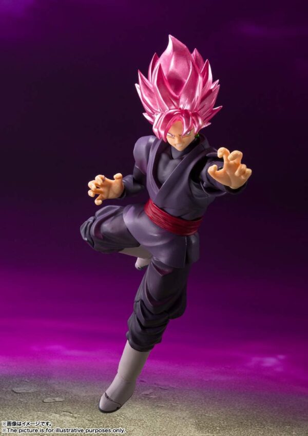 Dragon Ball S.H. Figuarts Super Saiyan Rose Goku Black Action Figure Bandai - immagine 4