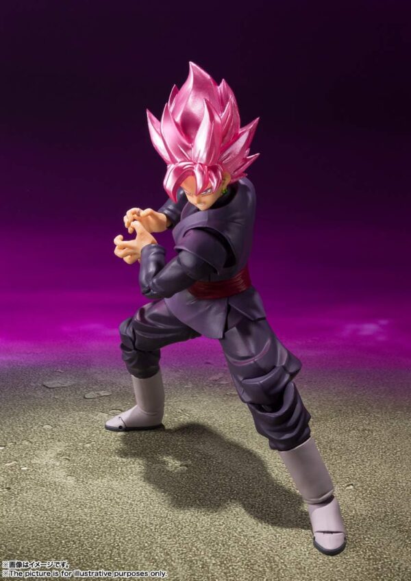 Dragon Ball S.H. Figuarts Super Saiyan Rose Goku Black Action Figure Bandai - immagine 3