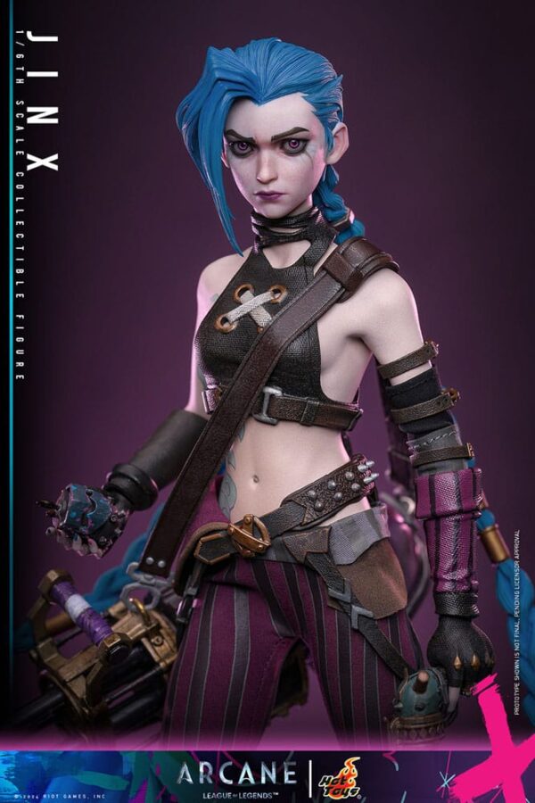 PREORDINE - Arcane Hot Toys League Of Legends Jinx Deluxe Edition Action Figure - immagine 14