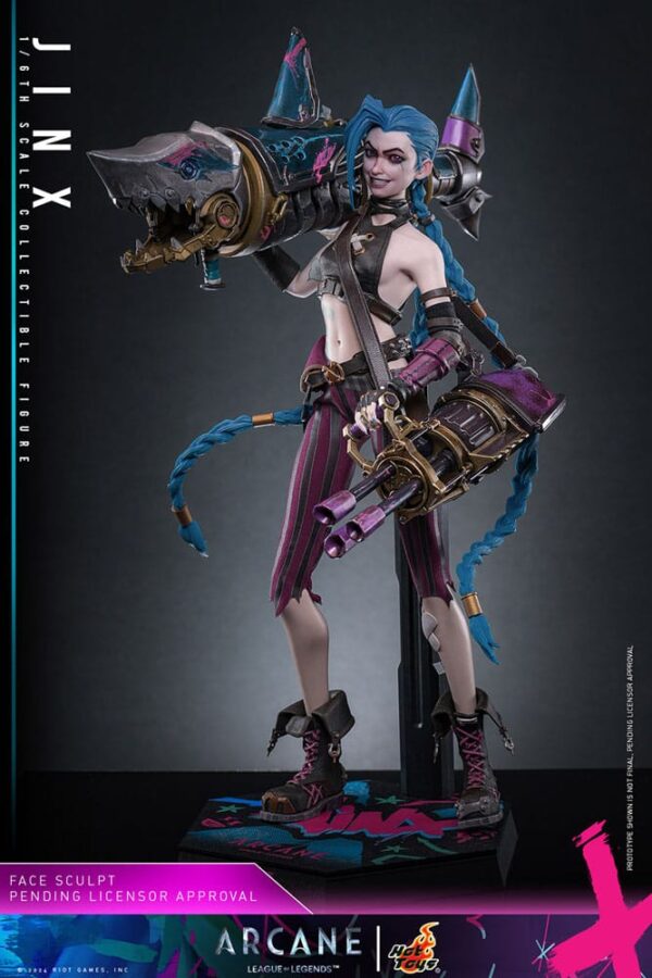 PREORDINE - Arcane Hot Toys League Of Legends Jinx Deluxe Edition Action Figure - immagine 12