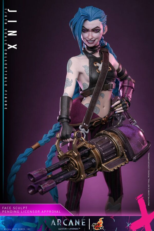 PREORDINE - Arcane Hot Toys League Of Legends Jinx Deluxe Edition Action Figure - immagine 8