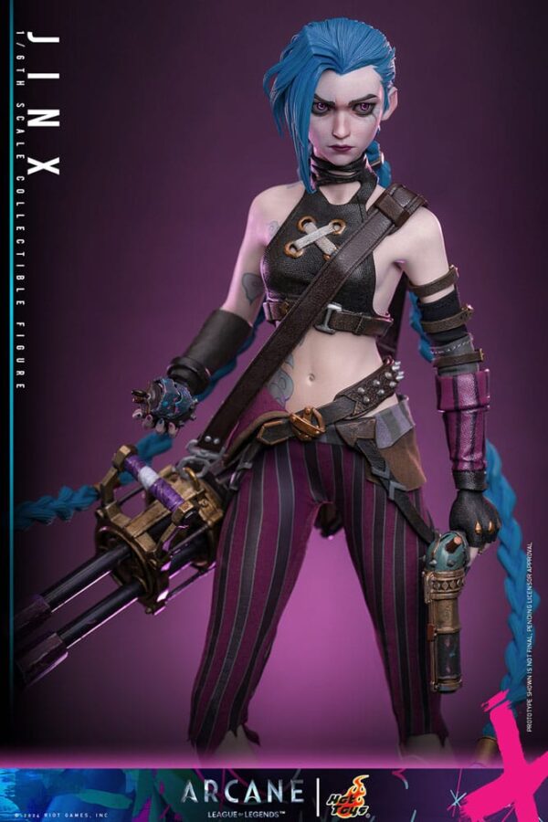 PREORDINE - Arcane Hot Toys League Of Legends Jinx Deluxe Edition Action Figure - immagine 7