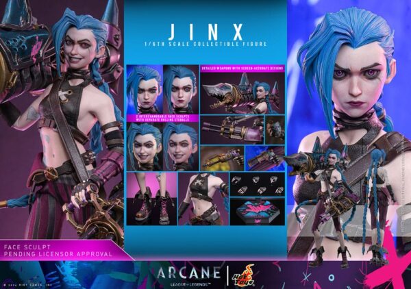 PREORDINE - Arcane Hot Toys League Of Legends Jinx Deluxe Edition Action Figure - immagine 2