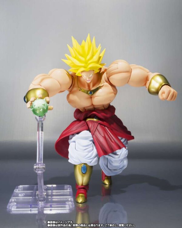 PREORDINE - Dragon Ball Z S.H. Figuarts Super Saiyan Broly 40th Anniversary Reissue Action Figure Bandai - immagine 5