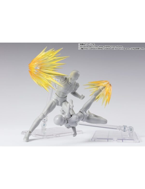 S.H. Figuarts TAMASHII EFFECT SHOCK IMPACT YELLOW Action Figure Bandai - immagine 4