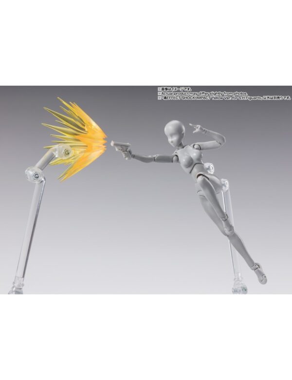 S.H. Figuarts TAMASHII EFFECT SHOCK IMPACT YELLOW Action Figure Bandai - immagine 5