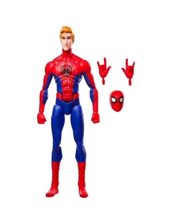 Marvel Legends Spider-man Across The Spiderverse Peter Parker Hasbro Movie Action Figure 16cm - immagine 3