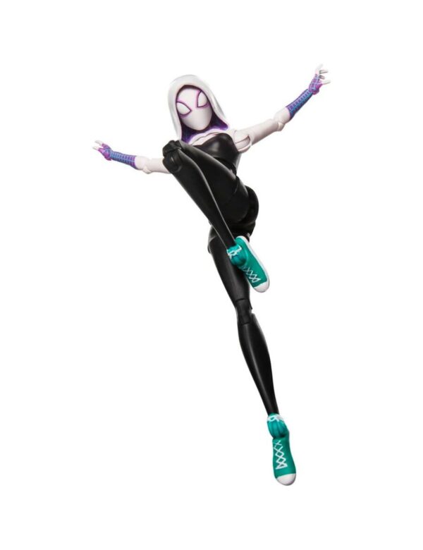 Marvel Legends Spider-man Across The Spiderverse Gwen Spider-Gwen Hasbro Movie Action Figure 16cm - immagine 6