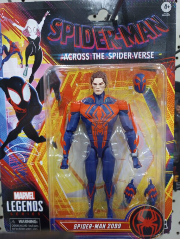 Marvel Legends Spider-man Across The Spiderverse Miguel O'Hara Spider-man 2099 Hasbro Movie Action Figure 16cm - immagine 2