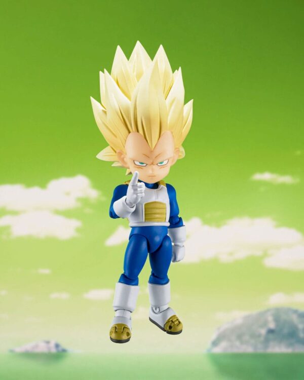 PREORDINE - Dragon Ball Daima S.H. Figuarts Mini Super Saiyan 3 Vegeta Action Figure Bandai - immagine 7