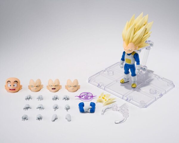 PREORDINE - Dragon Ball Daima S.H. Figuarts Mini Super Saiyan 3 Vegeta Action Figure Bandai - immagine 3