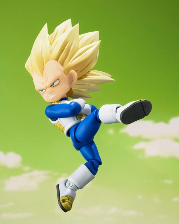 PREORDINE - Dragon Ball Daima S.H. Figuarts Mini Super Saiyan 3 Vegeta Action Figure Bandai - immagine 4