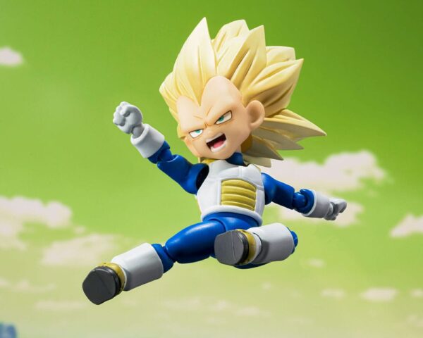 PREORDINE - Dragon Ball Daima S.H. Figuarts Mini Super Saiyan 3 Vegeta Action Figure Bandai - immagine 5