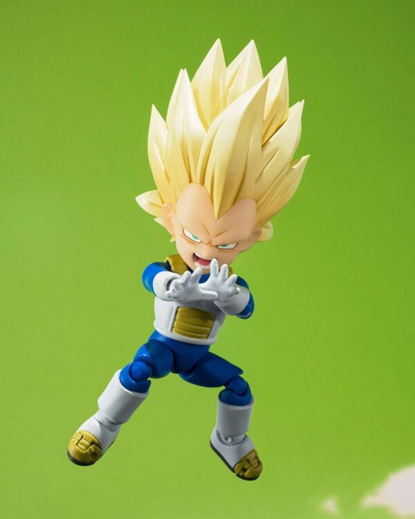 PREORDINE - Dragon Ball Daima S.H. Figuarts Mini Super Saiyan 3 Vegeta Action Figure Bandai - immagine 6