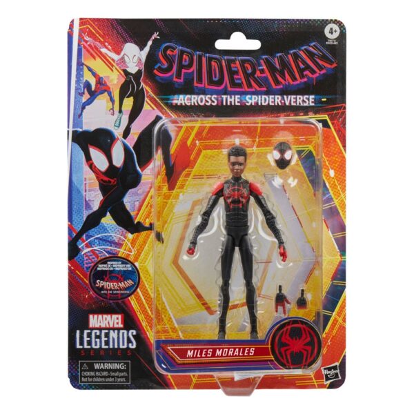 Marvel Legends Spider-man Across The Spiderverse Miles Morales Hasbro Movie Action Figure 16cm - immagine 2