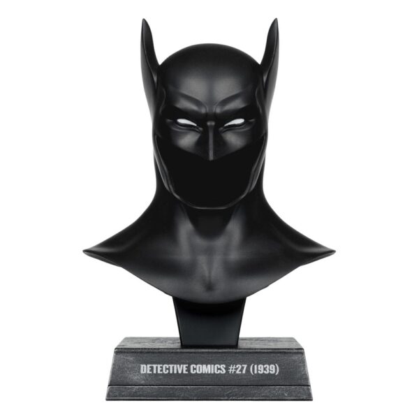 PREORDINE - Mcfarlane Toys DC Direct Batman Detective Comics #27 1st Apperance Movie Helmet Cowl Cappuccio 1:3 Replica Ufficiale 18cm - immagine 3