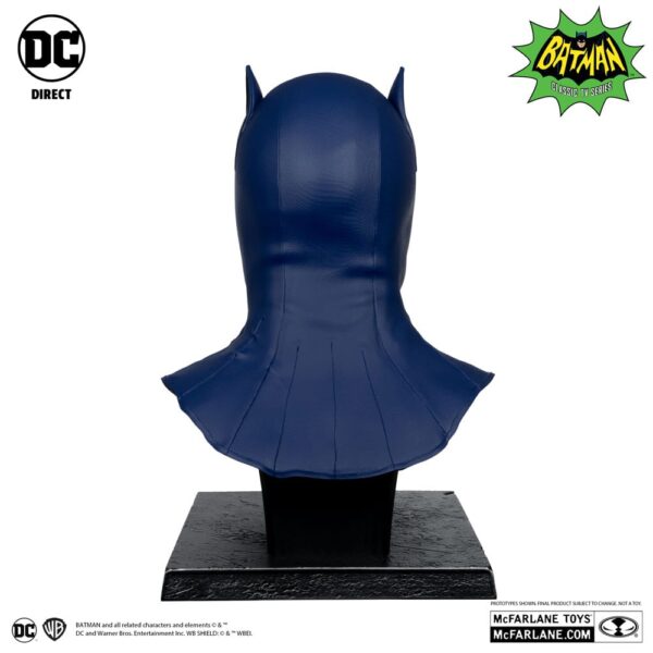 PREORDINE - Mcfarlane Toys DC Direct Batman 1966 TV Show Series Helmet Cowl Cappuccio 1:1 Replica Ufficiale Adam West 62cm - immagine 4