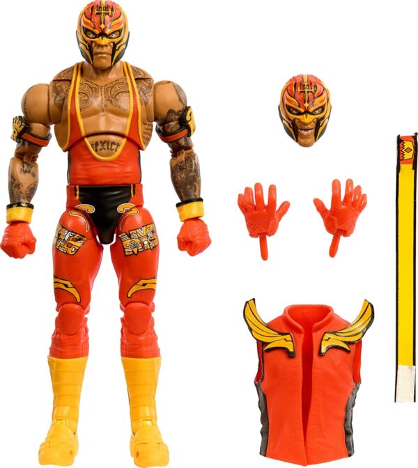 Mattel WWE Elite Collection Rey Mysterio Exclusive Limited Ultimate Edition Wrestlemania Action Figure - immagine 5