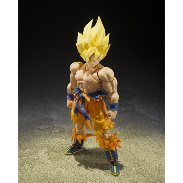 PREORDINE - Dragon Ball Z S.H. Figuarts Legendary Super Saiyan Son Goku Best Selection Action Figure Bandai - immagine 5