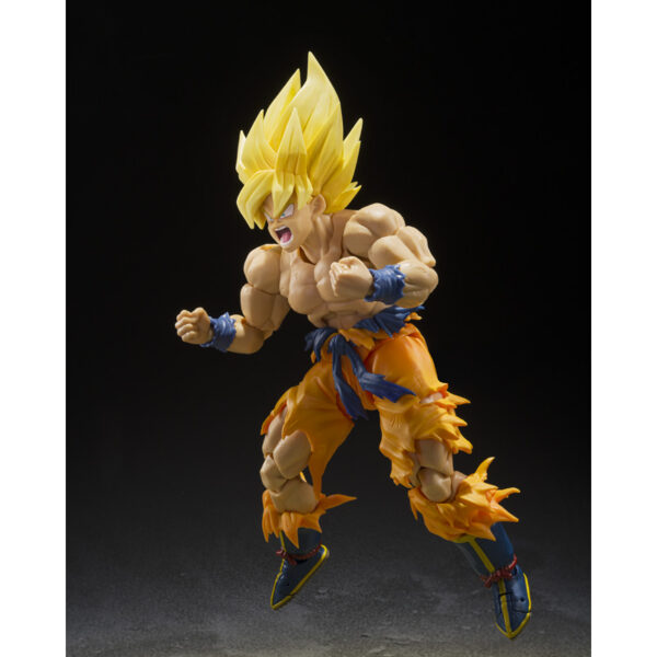 PREORDINE - Dragon Ball Z S.H. Figuarts Legendary Super Saiyan Son Goku Best Selection Action Figure Bandai - immagine 7