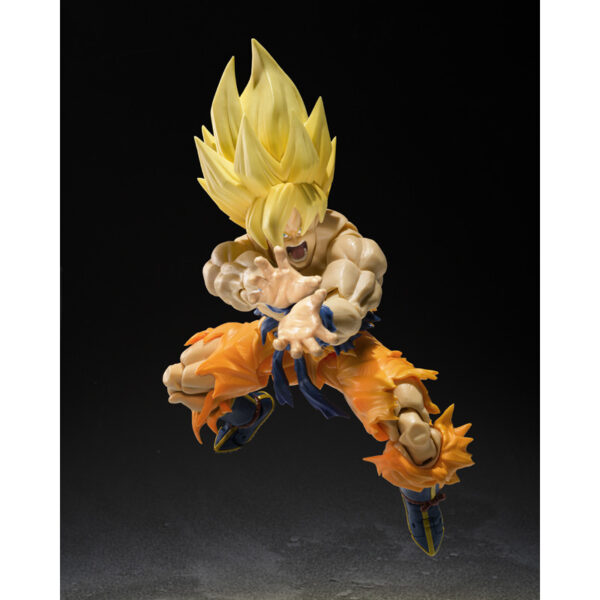 PREORDINE - Dragon Ball Z S.H. Figuarts Legendary Super Saiyan Son Goku Best Selection Action Figure Bandai - immagine 3