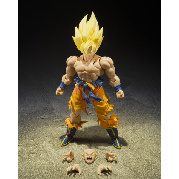 PREORDINE - Dragon Ball Z S.H. Figuarts Legendary Super Saiyan Son Goku Best Selection Action Figure Bandai - immagine 2