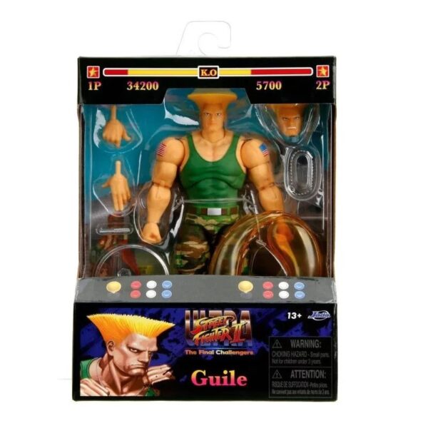 Ultra Street Fighter II: The Final Challengers Guile Jada Toys Action Figure 15 cm - immagine 3