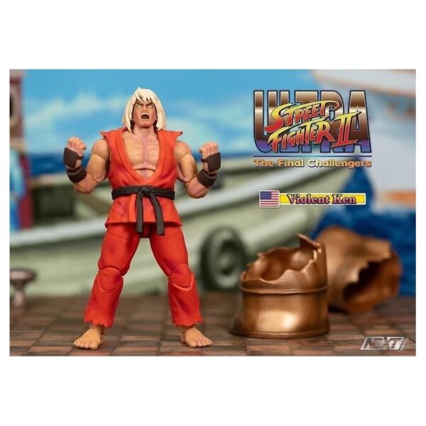 Ultra Street Fighter II: The Final Challengers Violent Ken Evil SDCC Exclusive Jada Toys Action Figure 15 cm - immagine 4