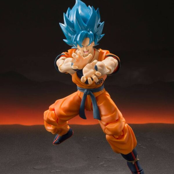 PREORDINE - Dragon Ball Z S.H. Figuarts Super Saiyan God Blue Son Goku Broly Movie Action Figure Bandai