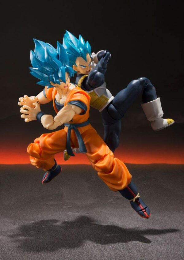 PREORDINE - Dragon Ball Z S.H. Figuarts Super Saiyan God Blue Son Goku Broly Movie Action Figure Bandai - immagine 4