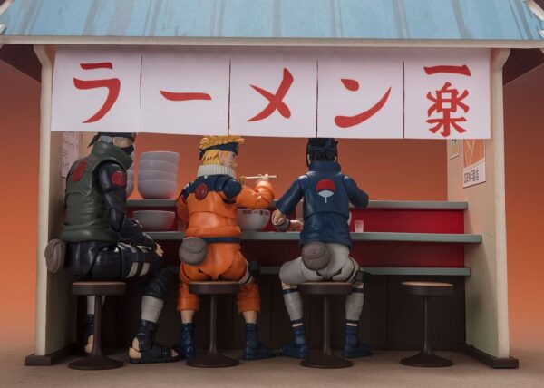 Naruto S.H.Figuarts Naruto Uzumaki Ichiraku Ristorante Chiosco Ramen Set Bandai Action Figure - immagine 2