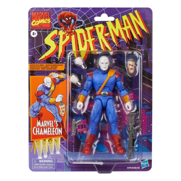 Marvel Legends Spider-man Cameleon Camaleonte Classic Animated Series Hasbro Action Figure 16cm