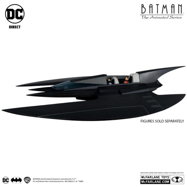 PREORDINE - DC Multiverse Mcfarlane Toys Vehicle Batwing Bataereo Batplane Batman The Animated Series Gold Label Action Figure 1 Metro - immagine 2