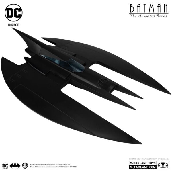 PREORDINE - DC Multiverse Mcfarlane Toys Vehicle Batwing Bataereo Batplane Batman The Animated Series Gold Label Action Figure 1 Metro