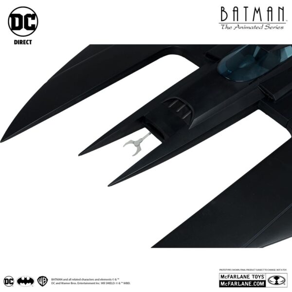 PREORDINE - DC Multiverse Mcfarlane Toys Vehicle Batwing Bataereo Batplane Batman The Animated Series Gold Label Action Figure 1 Metro - immagine 4