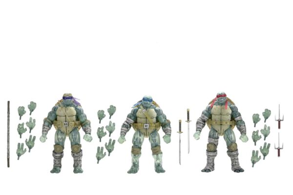 PREORDINE - NECA Teenage Mutant Ninja Turtles TMNT Last Ronin Ghost Brothers Deluxe Set Action Figure 3 Pack - immagine 6