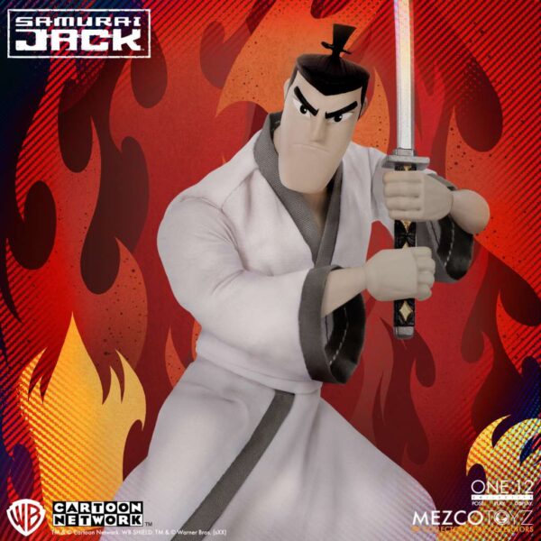 PREORDINE - Mezco One:12 Collective Samurai Jack Cartoon Network Deluxe Action Figure