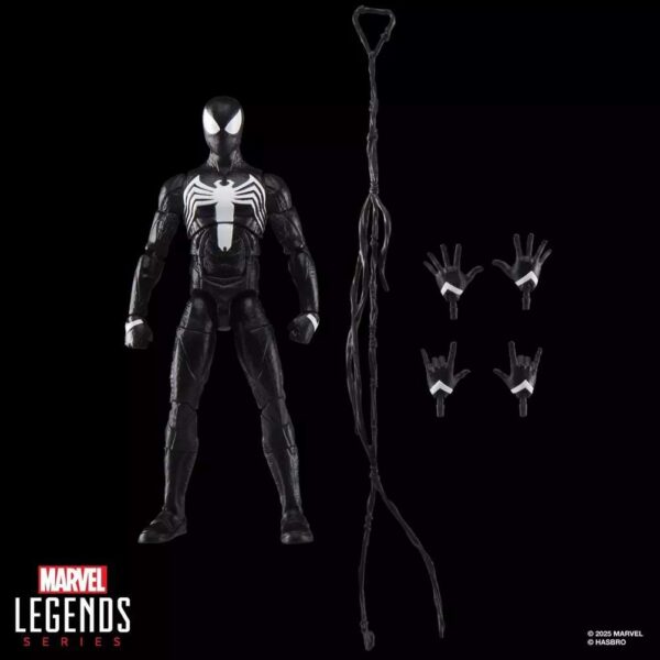 PREORDINE - Marvel Legends Gamerverse Spider-man 2 Peter Parker Symbiote Black Suit Hasbro Action Figure - immagine 2