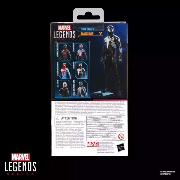 PREORDINE - Marvel Legends Gamerverse Spider-man 2 Peter Parker Symbiote Black Suit Hasbro Action Figure - immagine 5