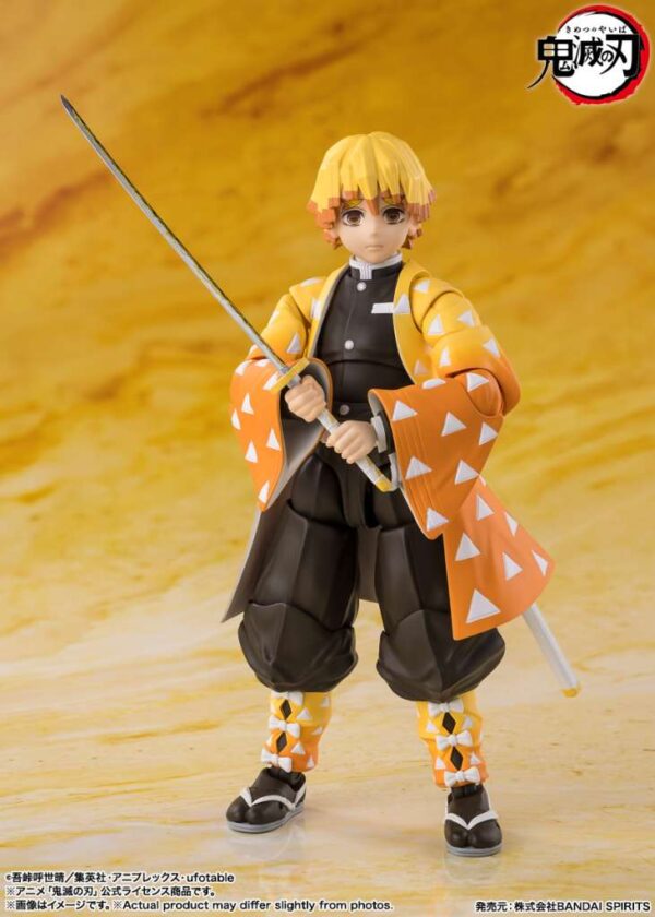 PREORDINE - Demon Slayer S.H. Figuarts Zenitsu Agatsuma Action Figure Bandai - immagine 4