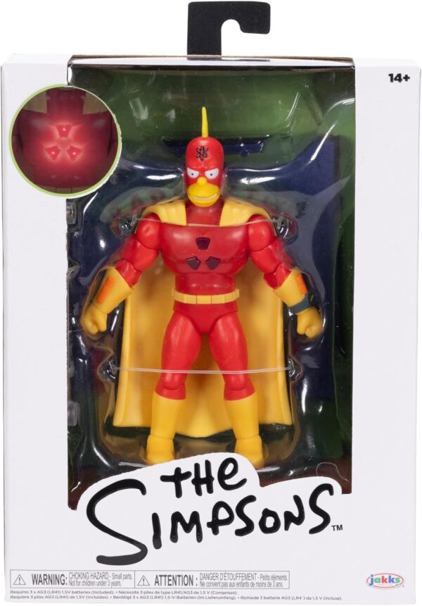 The Simpsons Radioactive Man L' Uomo Radioattivo Jakks Pacific Premium Action Figure 14cm Con Luci - immagine 7