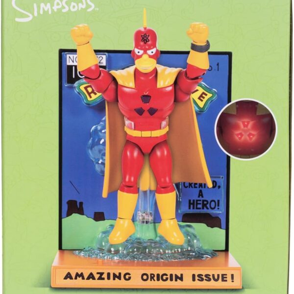 The Simpsons Radioactive Man L' Uomo Radioattivo Jakks Pacific Premium Action Figure 14cm Con Luci