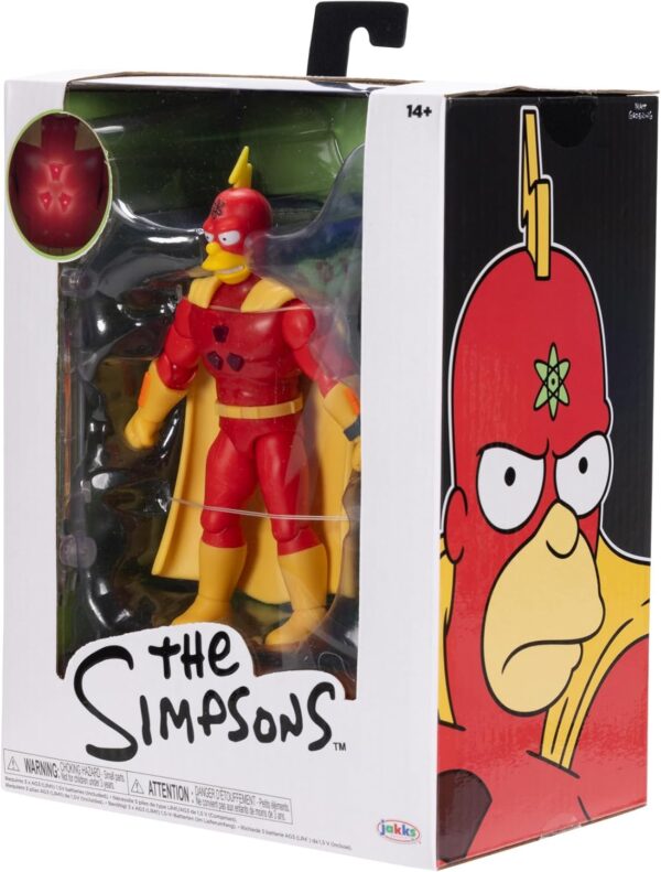 The Simpsons Radioactive Man L' Uomo Radioattivo Jakks Pacific Premium Action Figure 14cm Con Luci - immagine 8