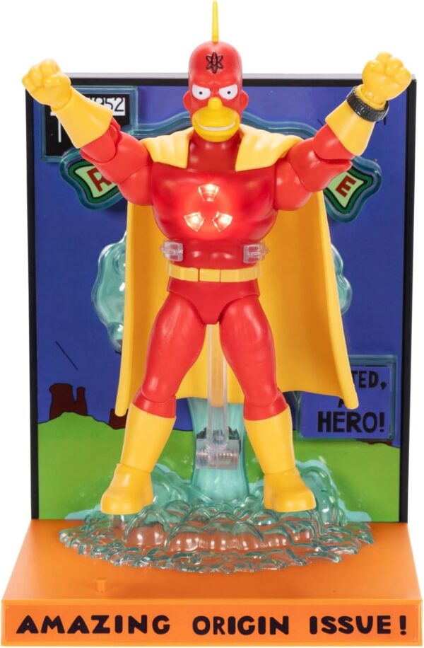 The Simpsons Radioactive Man L' Uomo Radioattivo Jakks Pacific Premium Action Figure 14cm Con Luci - immagine 3