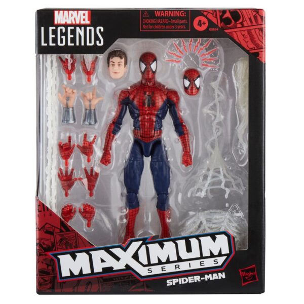 PREORDINE - Marvel Legends Maximum Series Spider-Man Hasbro Deluxe Action Figure - immagine 14