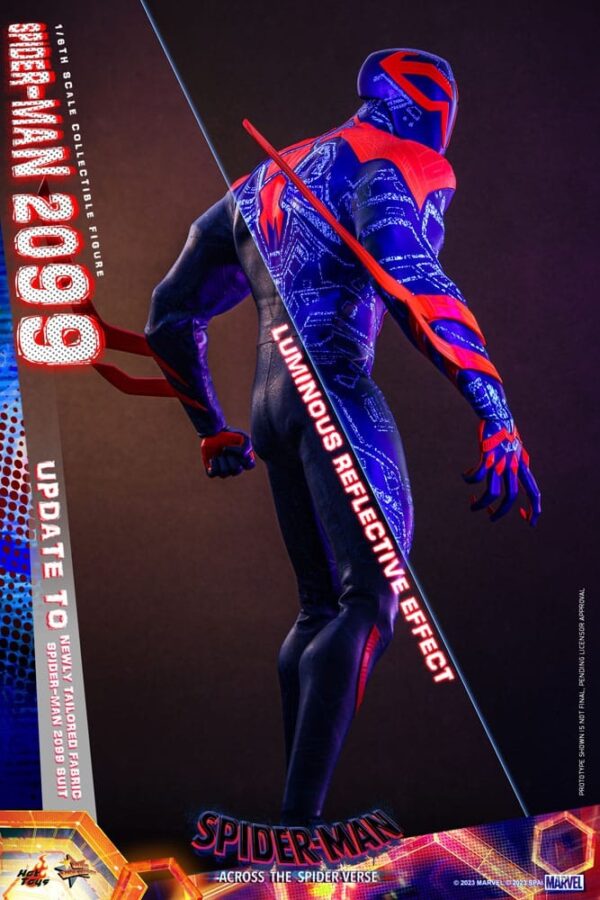 PREORDINE - Marvel Hot Toys Spider-man 2099 Across The Spider-verse Action Figure - immagine 4